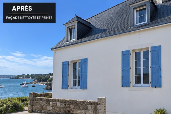 Ravalement de façades et murs en bord de mer à Littoral du Morbihan